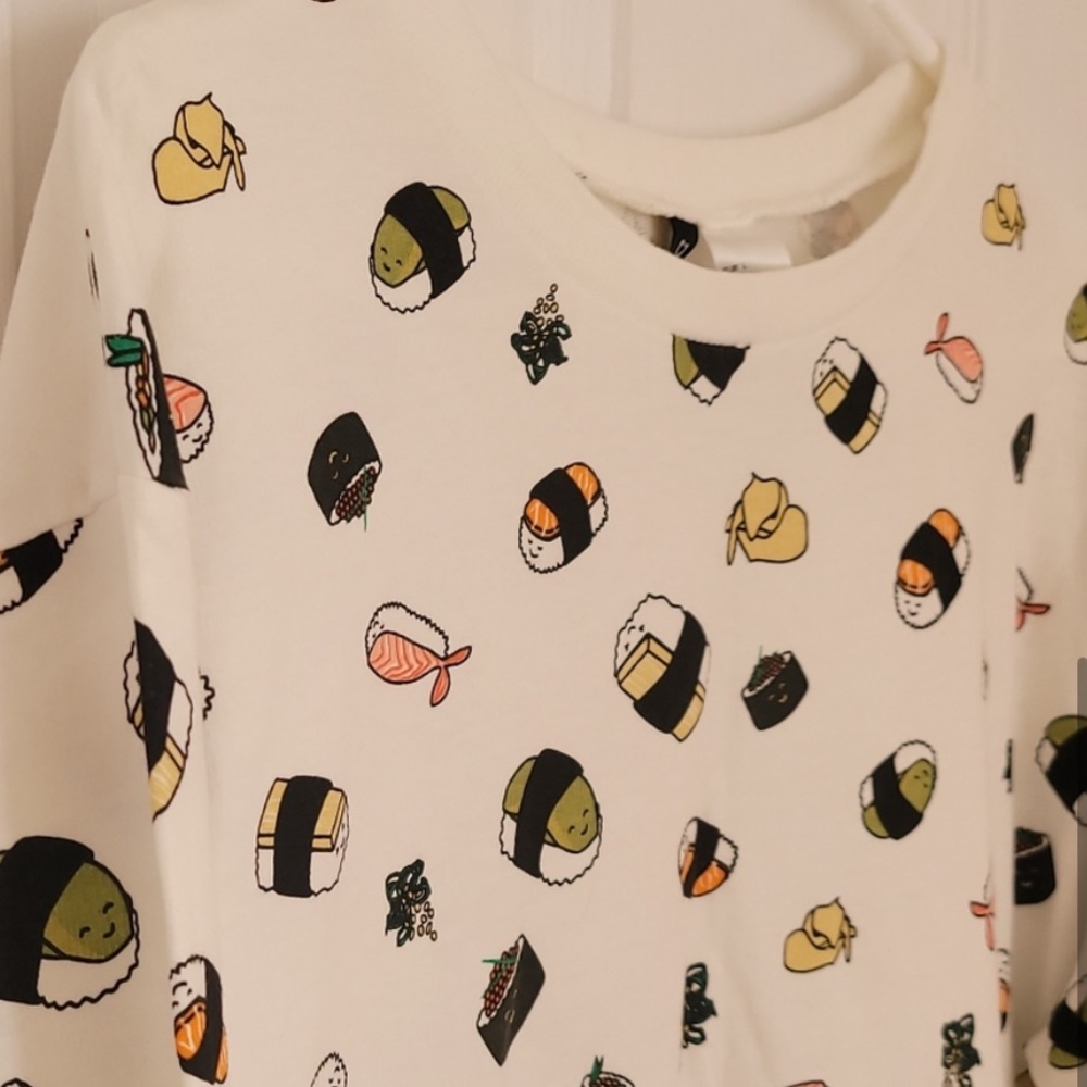 Divided H&M Cute Sushi Sweatshirt Top Large